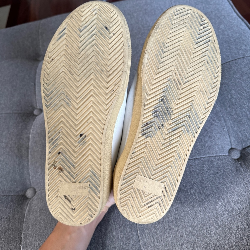 Saint Laurent White and Cream Sneakers - Picture 3 of 5